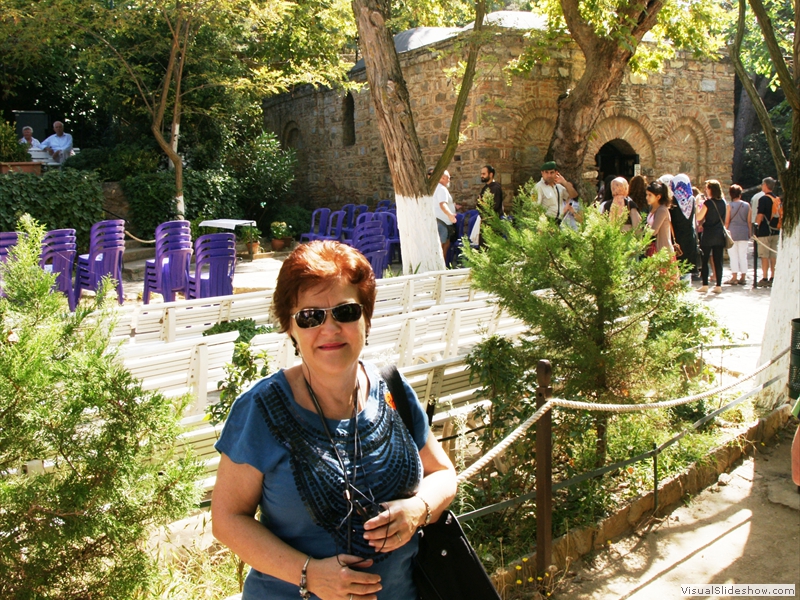 Kris at the retirement home of the Virgin Mary near Ephesus