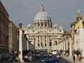 In Rome, we walked up to St Paul's from our hotel